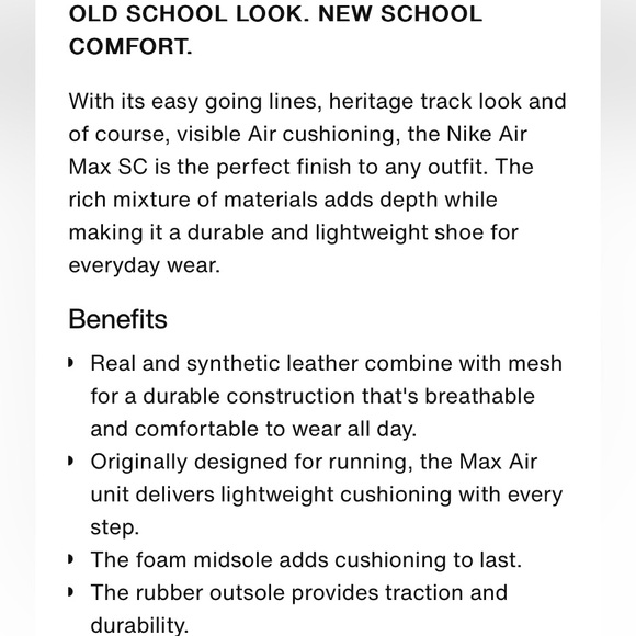 Nike || Air Max SC Sneakers - White University Red - Picture 13 of 15